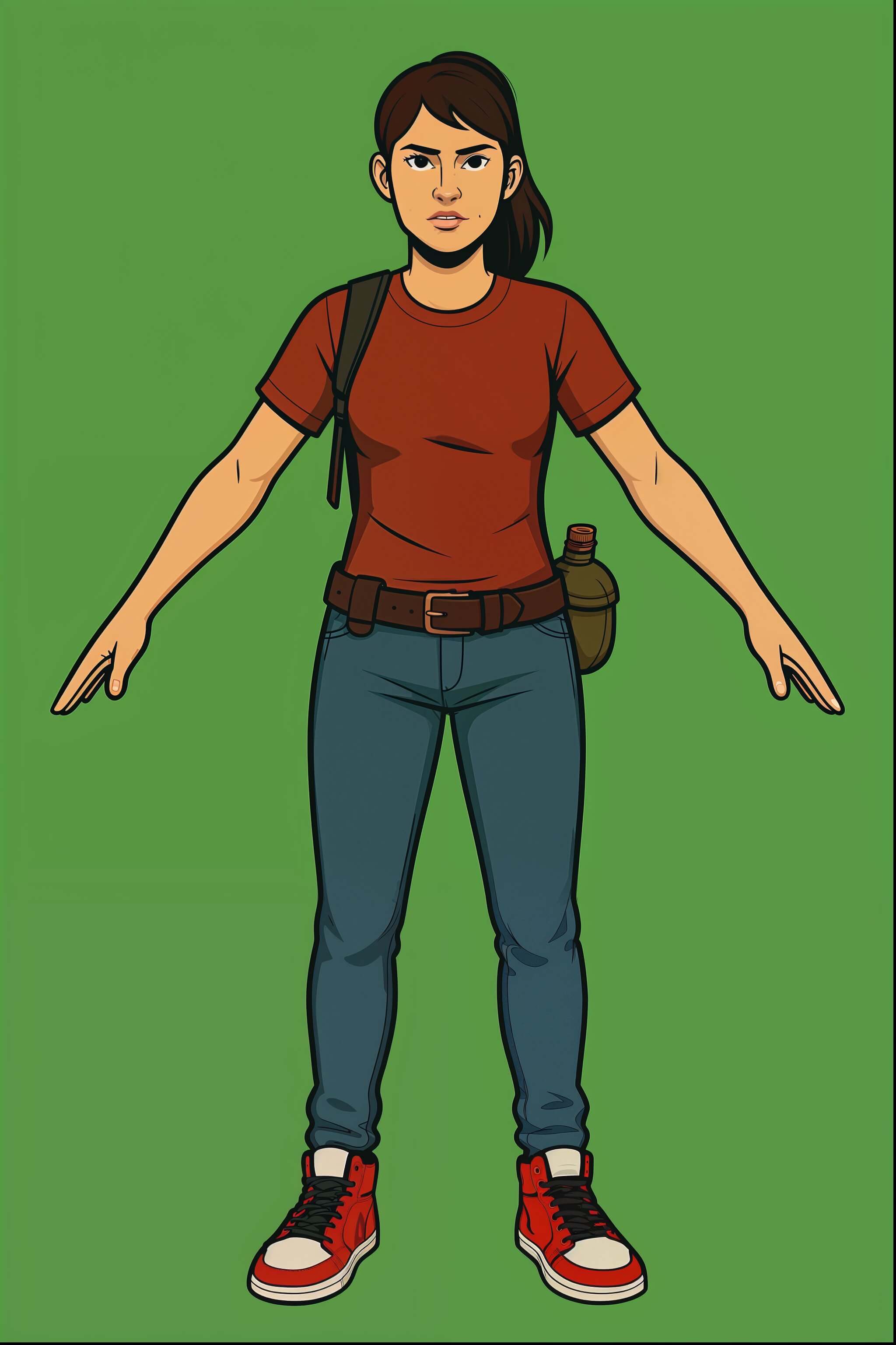 Personagem secundário estilo cartoon criado com ChatGPT 4o