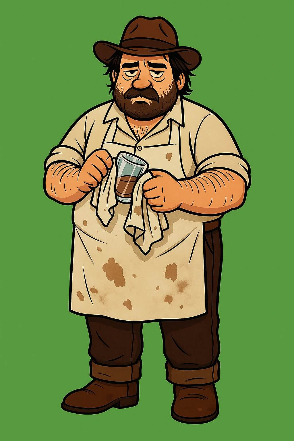 Personagem estilo cartoon com características únicas
